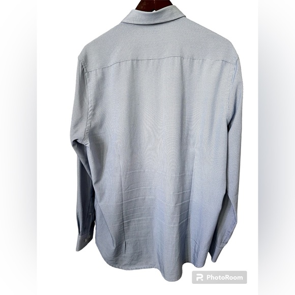 Blue Resort Collection X4 Performance stretch Slim Fit Men’s Dress shirt Large - Picture 2 of 4